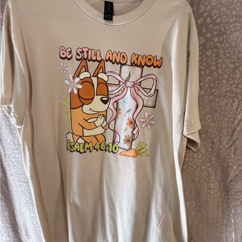 Be Still and Know Adult Graphic Tee - Cream